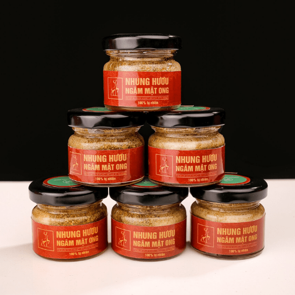 nhung hươu ngâm mật ong ăn liền