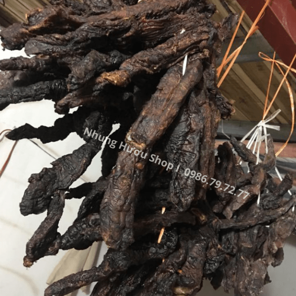 thịt nai gác bếp