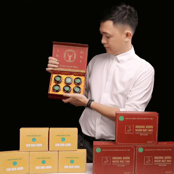 nhung hươu ngâm mật ong ăn liền